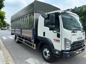 Xe tải ISUZU FSR700 thùng bạt 6.2 mét tải trọng 8 tấn cabin kép
